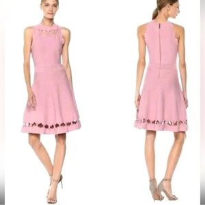 Ted Baker Cherina Bow Detail Fit & Flare Knit Dress - Size 4 US